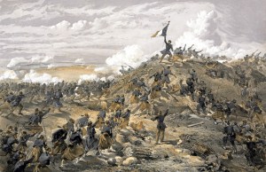 William Simpson - The Attack on the Malakoff 1855