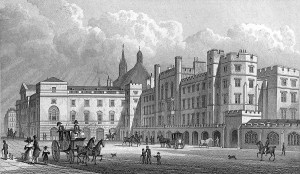 Old Houses of Parliament, Palace of Westminster, London: the Parliament House from Old Palace Yard