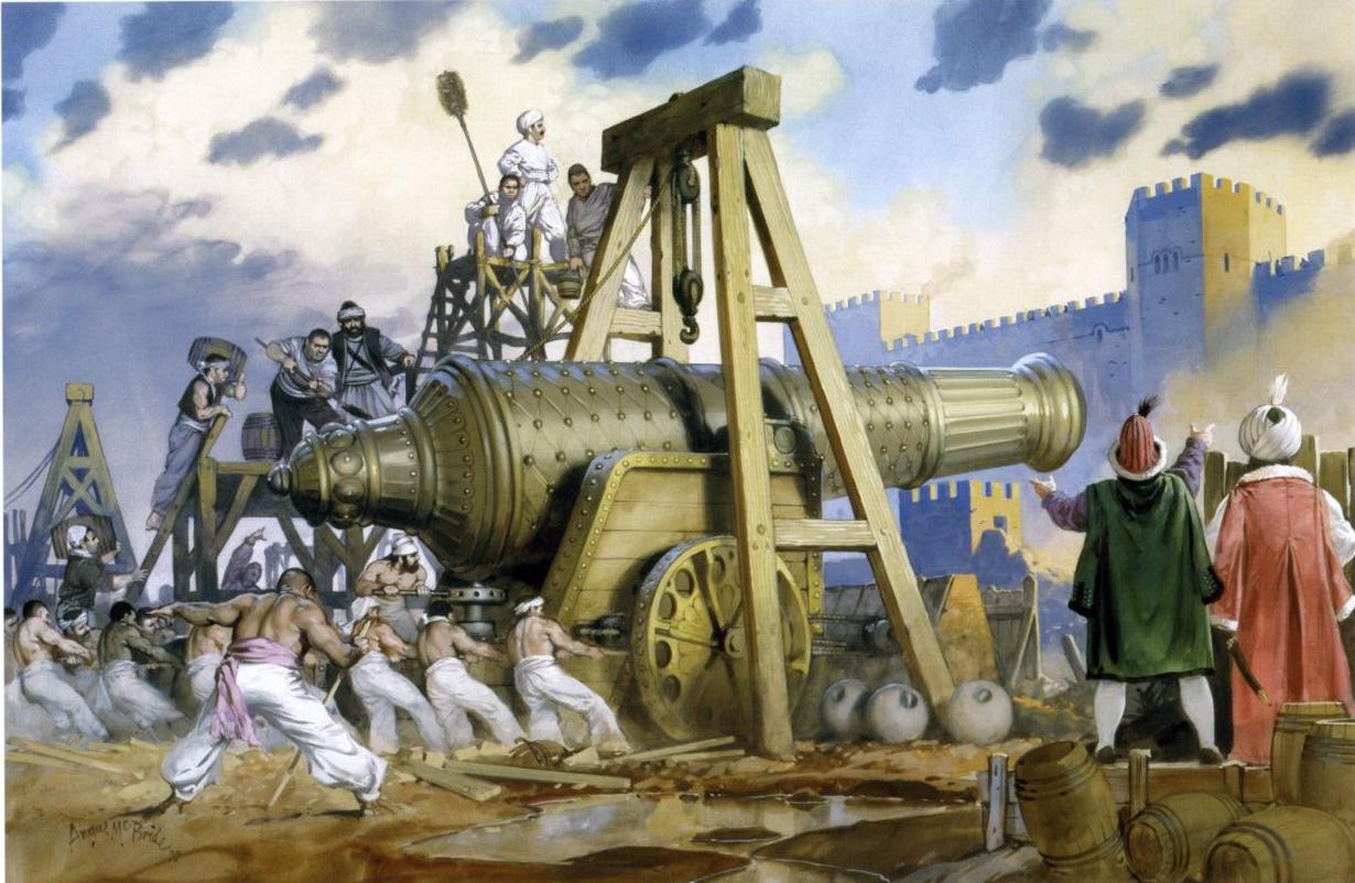 Illustration-of-angus-mcbride-showing-the-ottoman-cannon-basilica-during-the-siege-of-constantinople-in-1453-ad.jpg