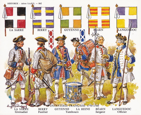 Historex Card 862 French Infantry 1750 - 1760