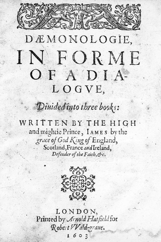 M0014280 James I: Daemonologie, in forme of a dialogue. Title page.
