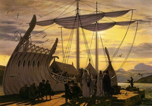 ted nasmith_the complete guide to middle-earth_departure at the grey havens.jpg
