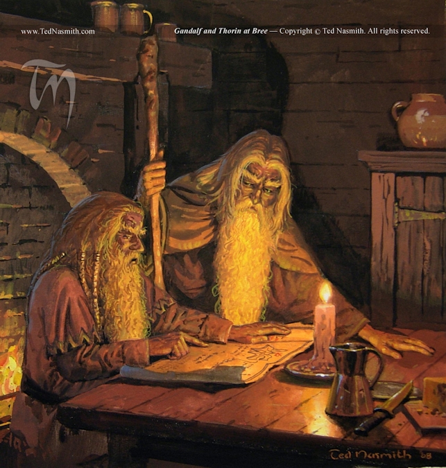 3. NasmithΓÇöGandalf and Thorin at Bree.jpg